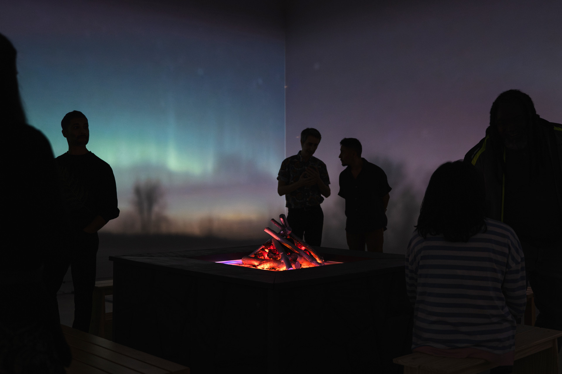 Feed the Fires aurora imagery generated by AI in response to audience stories