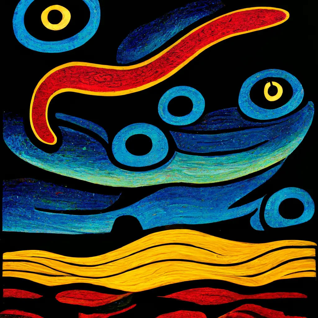 storms spirits by norval morrisseau